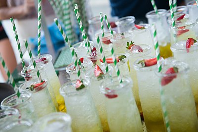 Drinks ready for a Brisbane function